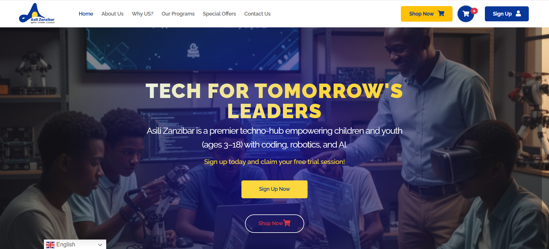 Asili Zanzibar Website